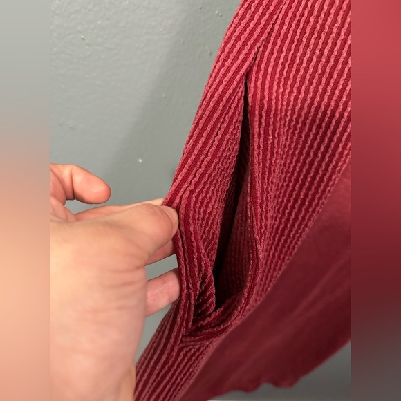 Sweet Adelyn Rose Ribbed Dress with Pockets -comfortable fit with slits in sides - Picture 6 of 11